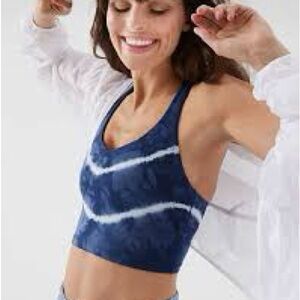 Aerie Navy Tie-Dye Sports Bra